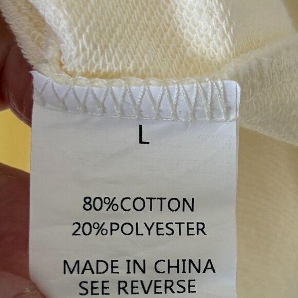 NWOT - Lavender J Oversized Lightweight Sweatshirt - Size L - Picture 9 of 9